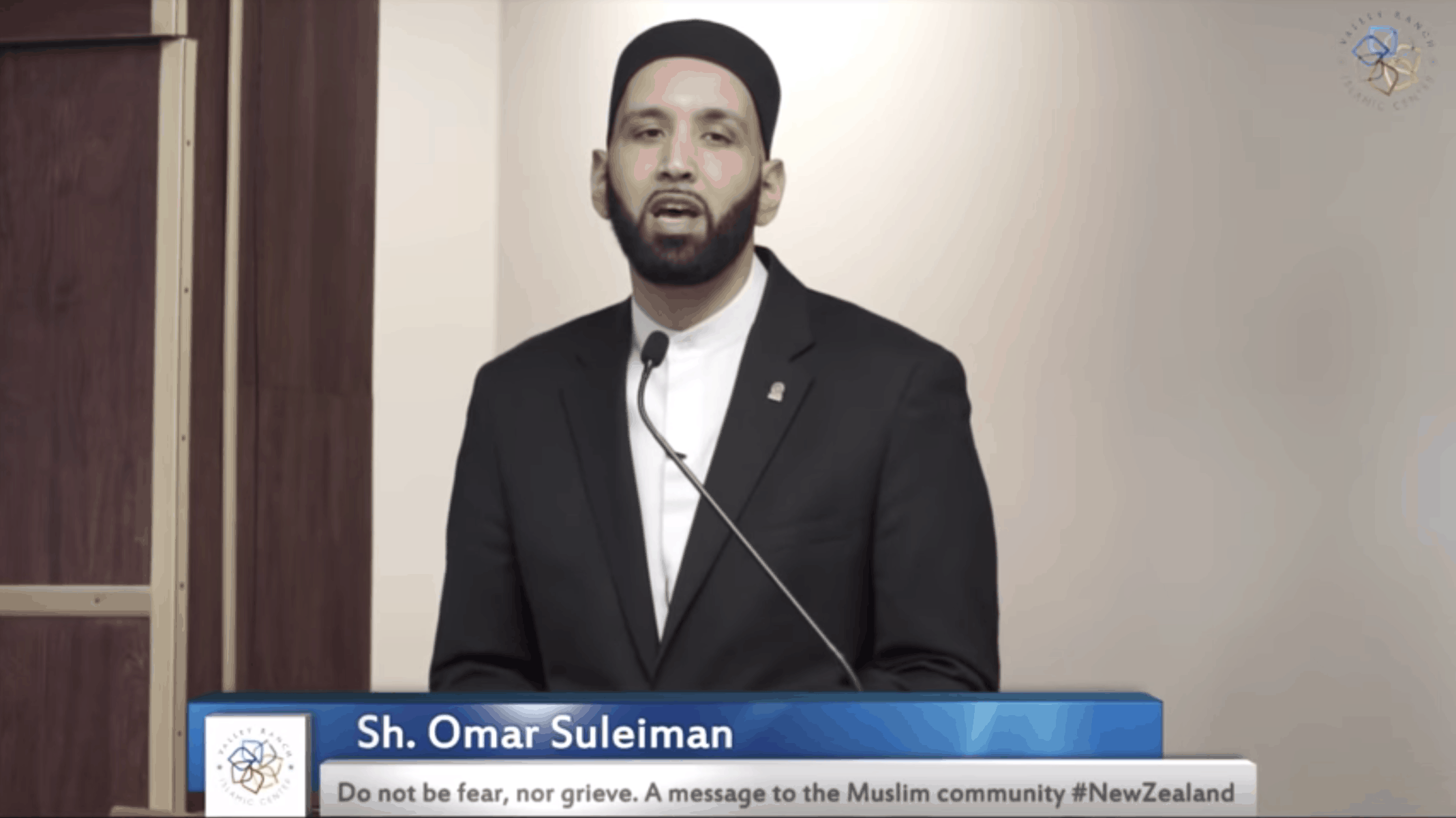 Omar Suleiman – Do not be fear, nor grieve. A message to the Muslim community #NewZealand